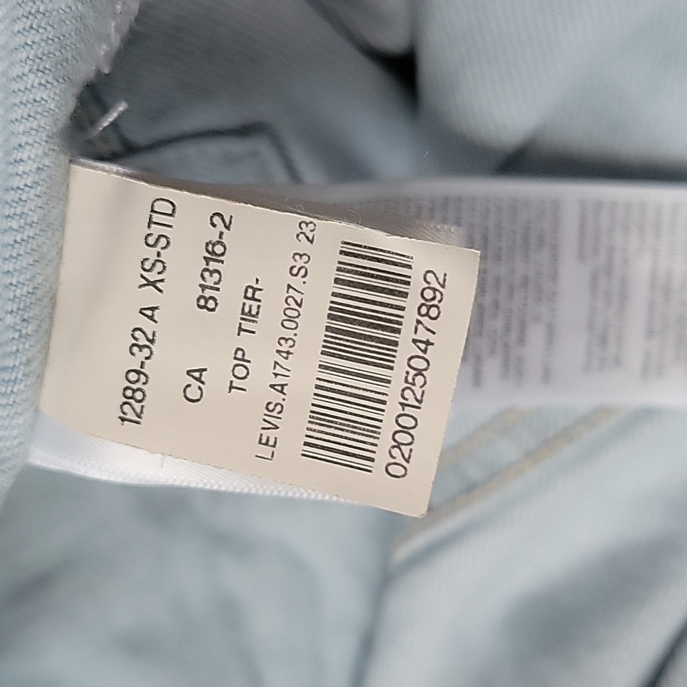 LEVI'S VINTAGE Light Blue Denim Jacket SIZE XS - Picture 10 of 12